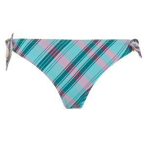 MAISON LEJABY Madras Checkered Low Rise Bikini Swim Bottom Size M